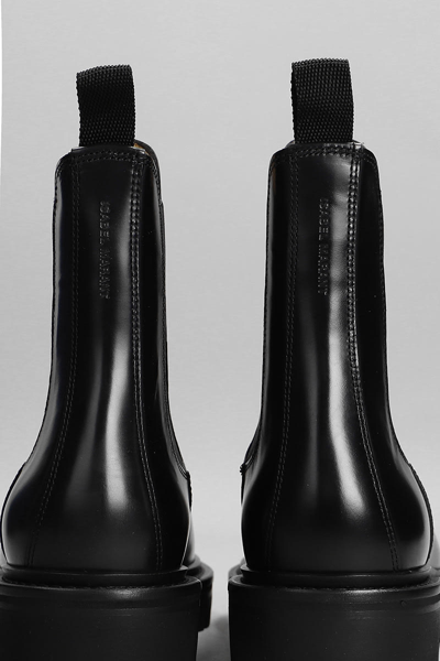Shop Isabel Marant Castay Combat Boots In Black Leather