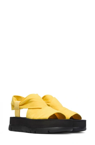 Shop Camper Oruga Up Sandal In Yellow