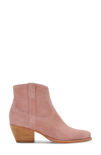 Shop Dolce Vita Silma Bootie In Rose Suede