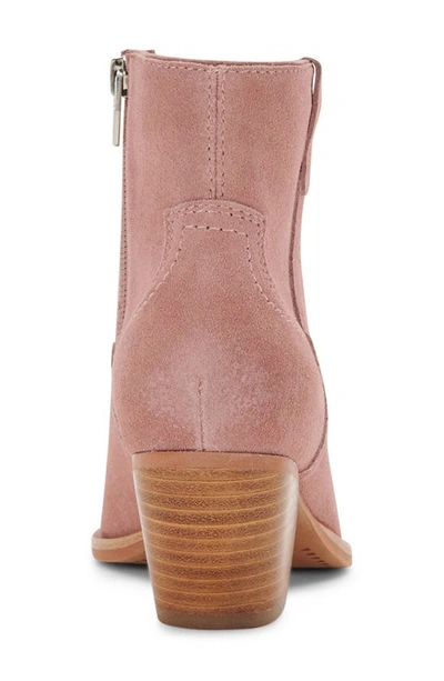 Shop Dolce Vita Silma Bootie In Rose Suede