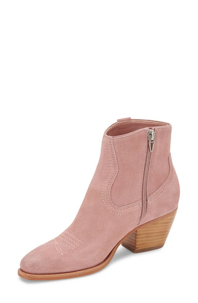 Shop Dolce Vita Silma Bootie In Rose Suede