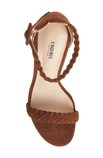 Shop L Agence Larissa Ankle Strap Sandal In Buckskin