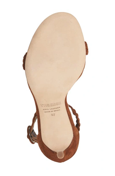 Shop L Agence Larissa Ankle Strap Sandal In Buckskin