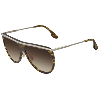 Shop Victoria Beckham Brown Gradient Browline Ladies Sunglasses Vb155s 303 60
