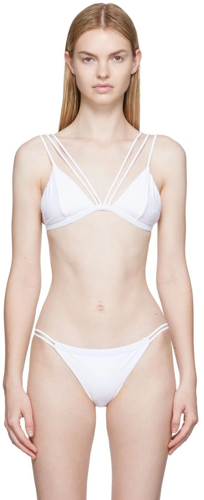 Shop Agent Provocateur White Marina Bikini In 100000 White