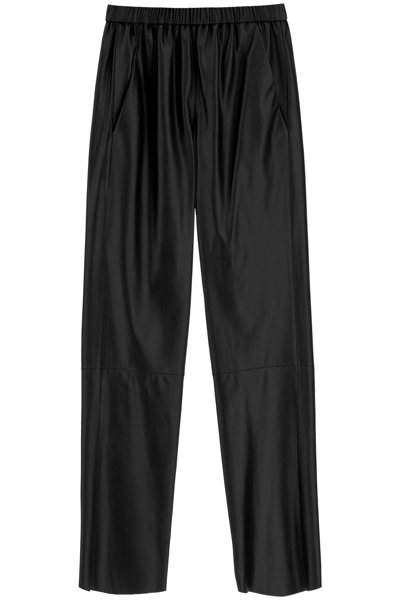 Shop Drome Nappa Casual Pants In Black