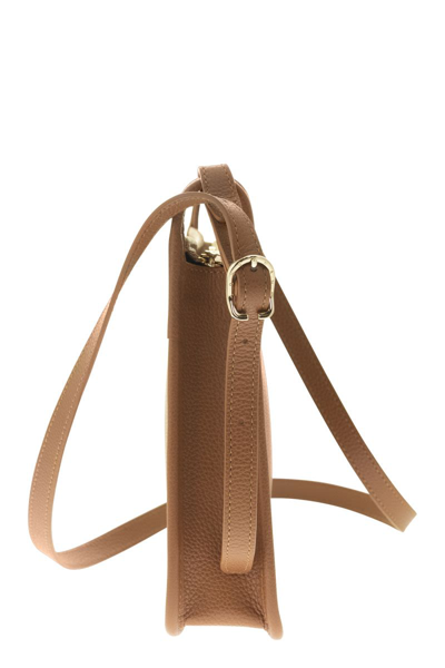 Shop Longchamp Le Foulonné - Shoulder Bag With Zip S In Caramel
