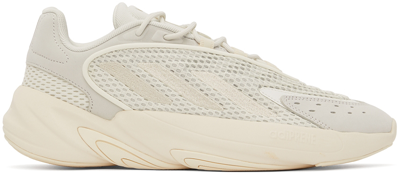 Shop Adidas Originals Beige Ozelia Sneakers In Off White/wonder Whi