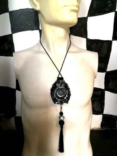 Pre-owned Amira Di Transilvania Gothic Jewels Wicca Talisman Streampunk Necklace Amulet Pendant Charms Punk Rave