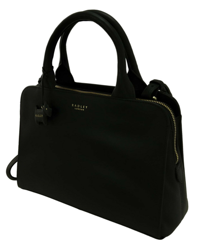 Pre-owned Radley Handbag Leather Black Medium Millbank Multiway Grab Bag Rrp £199