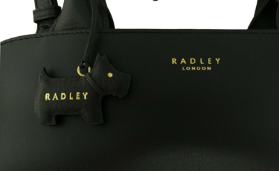 Pre-owned Radley Handbag Leather Black Medium Millbank Multiway Grab Bag Rrp £199