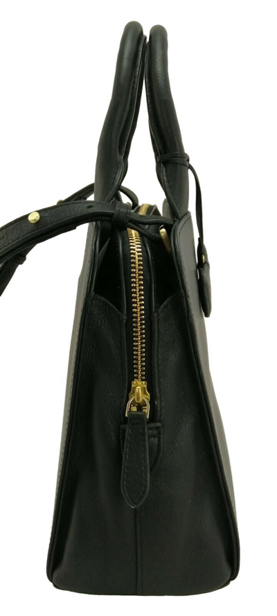 Pre-owned Radley Handbag Leather Black Medium Millbank Multiway Grab Bag Rrp £199