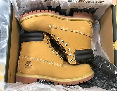 Pre-owned Timberland 6in Premium Waterproof Wheat Nubuck Leather Mens Boots  Uk 9 Eu 43.5 | ModeSens