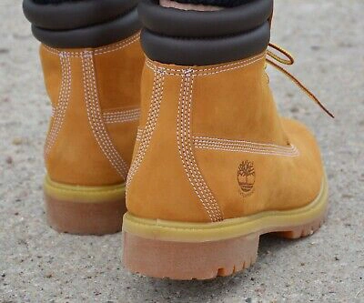 Timberland 6 inch double collar sales boots wheat nubuck