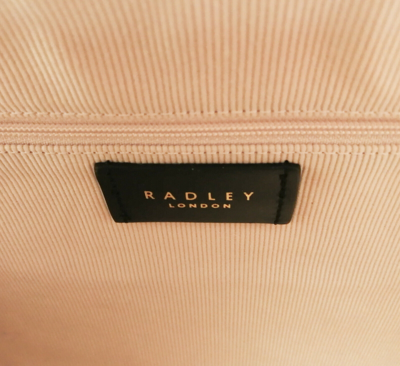 Pre-owned Radley Handbag Leather Black Medium Millbank Multiway Grab Bag Rrp £199