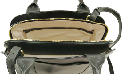 Pre-owned Radley Handbag Leather Black Medium Millbank Multiway Grab Bag Rrp £199