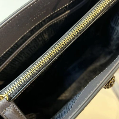 Pre-owned Kurt Geiger Bag Grey Richmond Leather Shoulder Tote