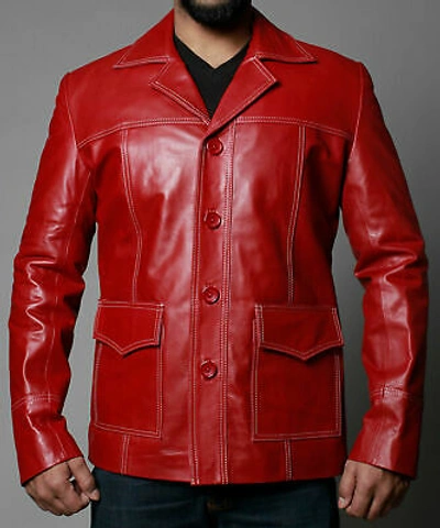 Fight club hotsell red leather jacket