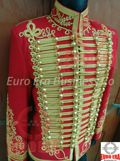 EURO Pre-owned Napoleonic Dolman General Captain Wedding Dress Hussars Military Tunic Jacket