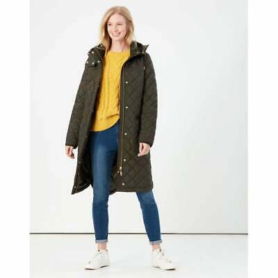 Pre-owned Joules Chatham Quilted Coat (heritage Green)