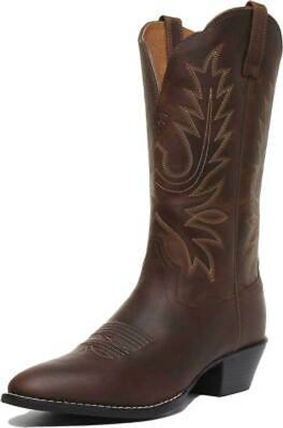 ARIAT Pre-owned Heritage Western Womens Western Style Leather Boot In Brown Uk Sizes 3 - 8