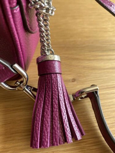 MICHAEL KORS Pre-owned Genuine  Bag Camera Belt Bag Cross Body Bag Pebbled Leather