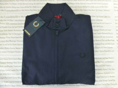 FRED PERRY Pre-owned Harrington Jacket Mens Reissues Navy Size 36 Zip-thru Top R£200