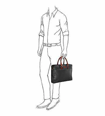 Pre-owned Osprey London The Grantham Waxed Canvas & Leather Laptop Bag - Grey Canvas La...
