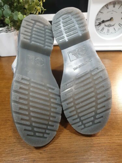 Pre-owned Dr. Martens' In Box Dr Martens 1460 Pascal Training Light Grey Snake Print Size Uk 5