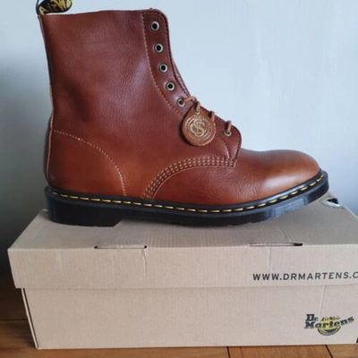 Pre-owned Dr. Martens' Dr Martens Mens 1460 Pascal Biscuit Buckingham Leather Boots. Size 13.new In Box
