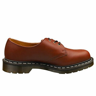 Pre-owned Dr. Martens' Dr. Martens 1461 Mens Tan Platform Shoes - 7 Uk