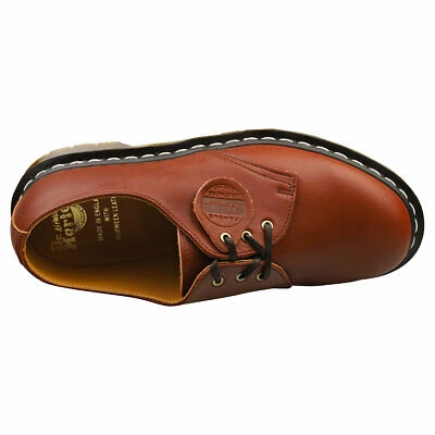 Pre-owned Dr. Martens' Dr. Martens 1461 Mens Tan Platform Shoes - 7 Uk