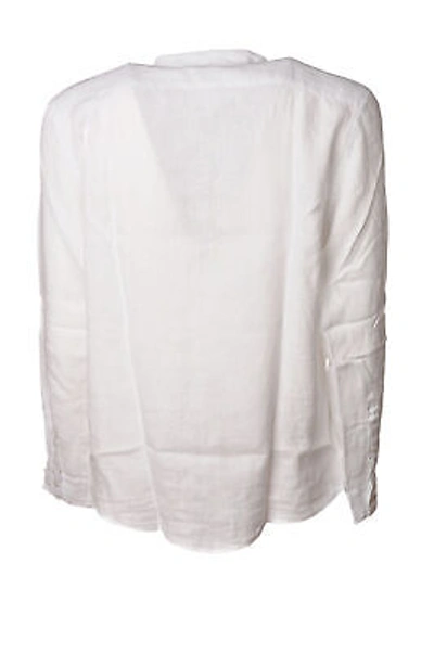 Pre-owned 40 Weft 40weft Uomo Camicia Manica Lunga Bianco 13257