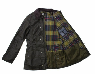 Pre-owned Barbour Classic Ladies Beadnell Waxed Jacket In Olive