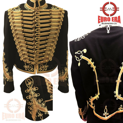 Pre-owned Euro Adam Ant Hussars Military Tunic Jacket British 11th Hussars Military Jacket