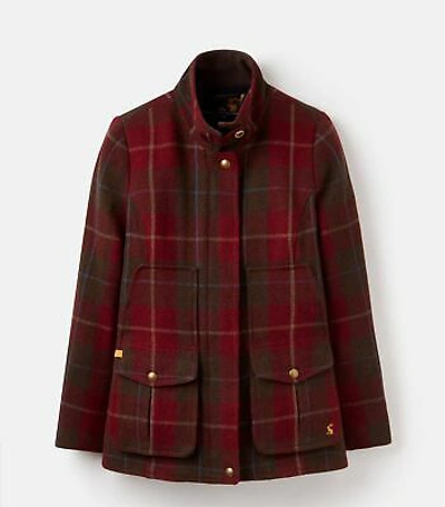 Joules field coat red cheap