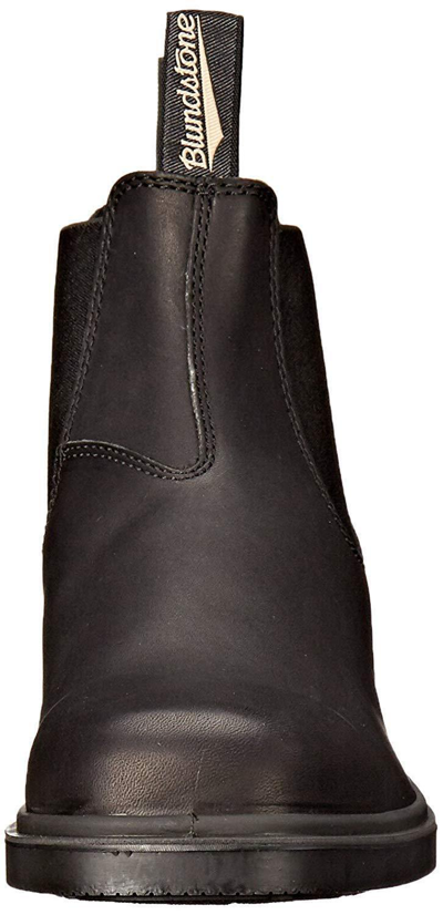 Pre-owned Blundstone 063 Black Leather Unisex Square-toe Chelsea Ankle Boots Uk 4-12