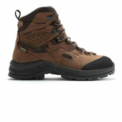 Pre-owned Keen Mens Karraig Mid Waterproof Walking Boots Brown Sports Outdoors Breathable