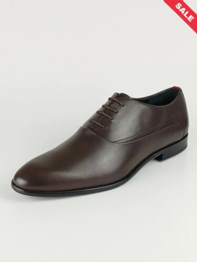 Pre-owned Hugo Boss Appeal Lace Up Shoes Dark Brown Leather Sizes Uk 9-9.5  Rrp £189 | ModeSens
