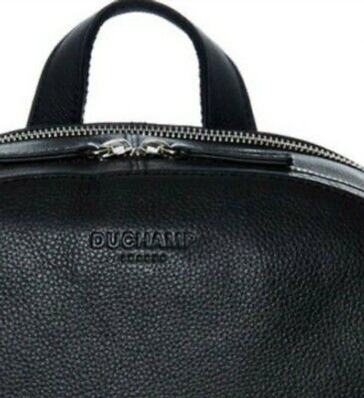 Pre-owned Duchamp London Men's Leather Backpack, Black