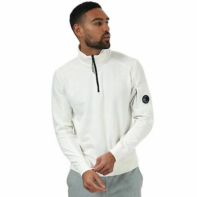 Pre-owned C.p. Company Men's Light Fleece Cotton 1/4 Zip
