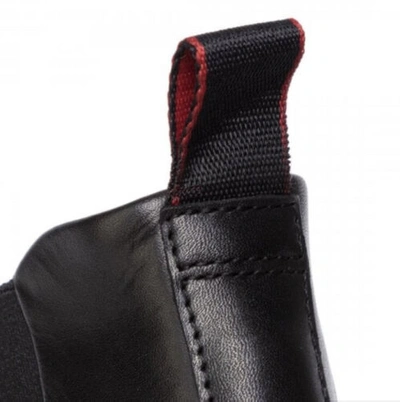 Pre-owned Hugo Boss Boheme Polished Leather Chelsea Boots Shoes Uk Size 8 Eur 42
