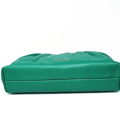 Pre-owned Ted Baker Dorieenmini Gathered Slouchy Clutch Green