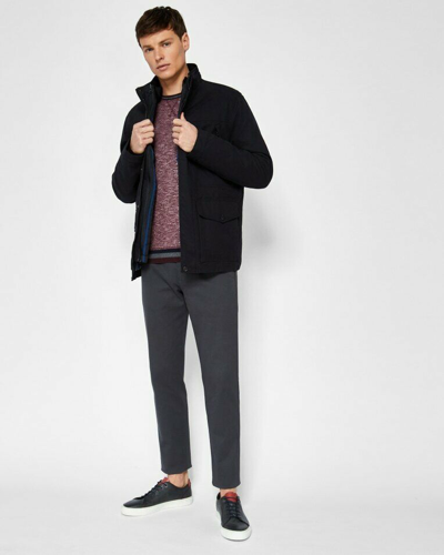 Pre owned Ted Baker Mens Nilson Long sleeved Quilted Field Jacket