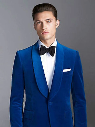 Pre-owned Velvet Jacket In Blue