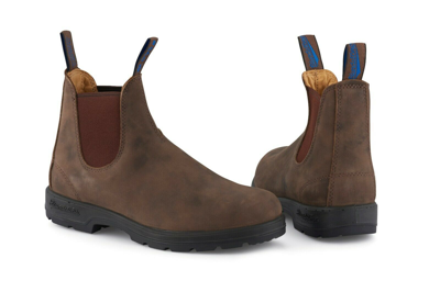 Pre-owned Blundstone 584 Rustic Brown Waterproof Thermal Leather Unisex Chelsea Ankle Boot