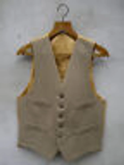 Pre-owned Gurteen Menswear England Traditional Ross Wool Waistcoat By Gurteen – 38-52in Camel / Fawn