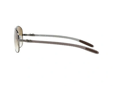 Pre-owned Ray Ban Ray-ban Sunglasses Rb8301 004/51 Gunmetal Brown Graident