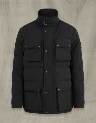 Pre-owned Belstaff Mountain 2.0 Down Filled Jacket Black Size Uk 38 Ir 48 Rrp £800