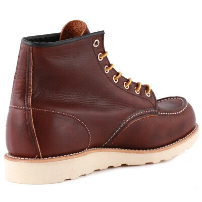 Pre-owned Red Wing Shoes Red Wing 6-inch Toe Mens Brown Classic Boots - 7 Uk